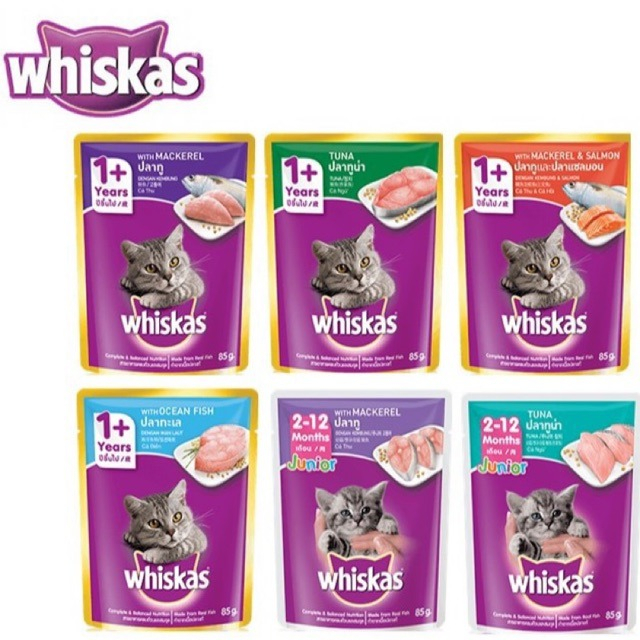 Jual whiskas pouch 1 dus makanan basah 80gram Shopee Indonesia