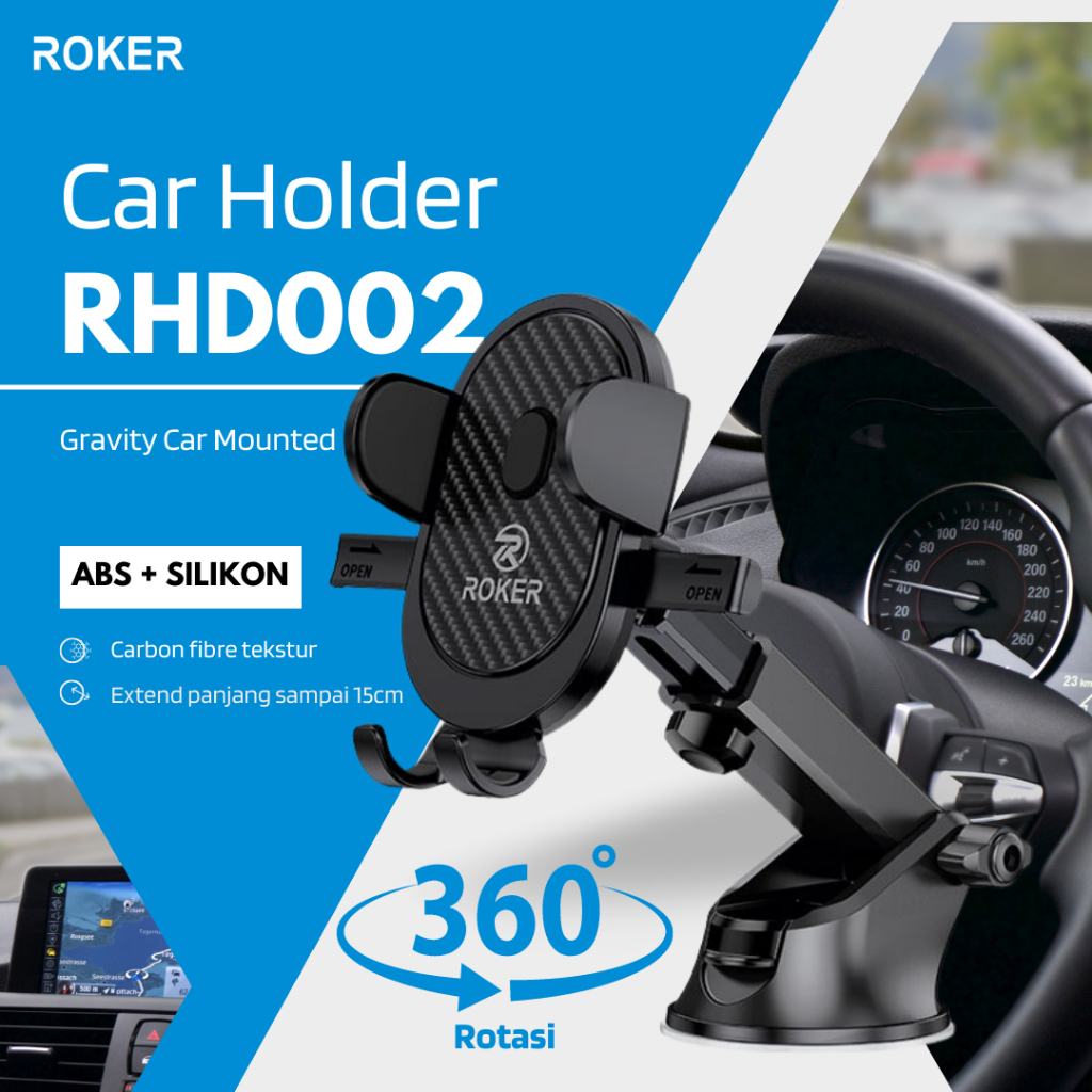 Jual Holder Roker RHD002 Gravity Car Mounted | Shopee Indonesia