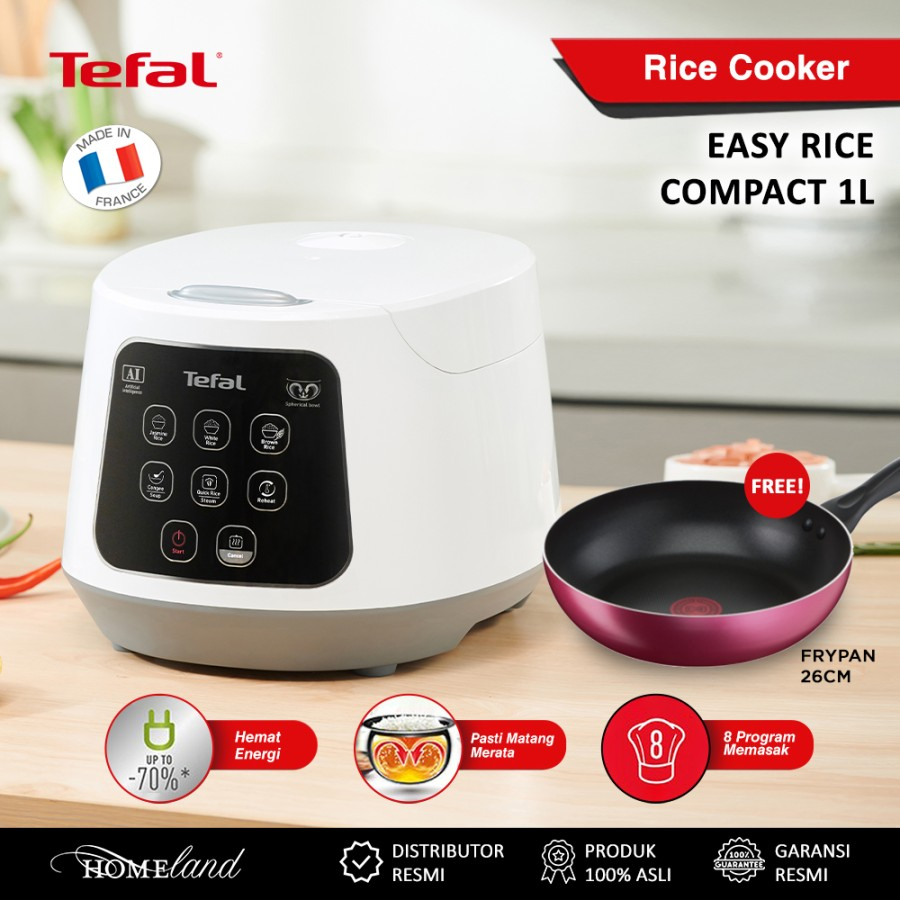 Jual Tefal Rice Cooker Easy Rice Compact RK7301 Shopee Indonesia