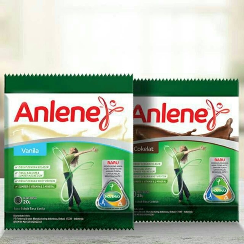 Jual Susu Anlene Coklat 25 Gram Putih 20 Gram Sachet 1 Renceng 10 Pcs Shopee Indonesia