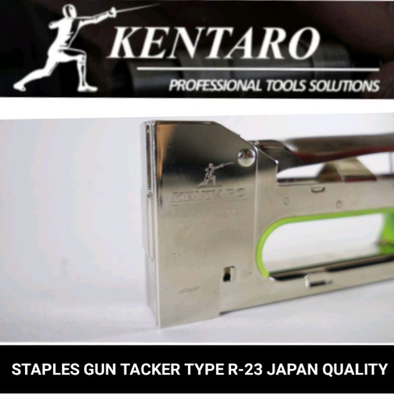 Jual Staples gun tacker TYPE R-23 (!model rapid ) heavy duty Kentaro ...