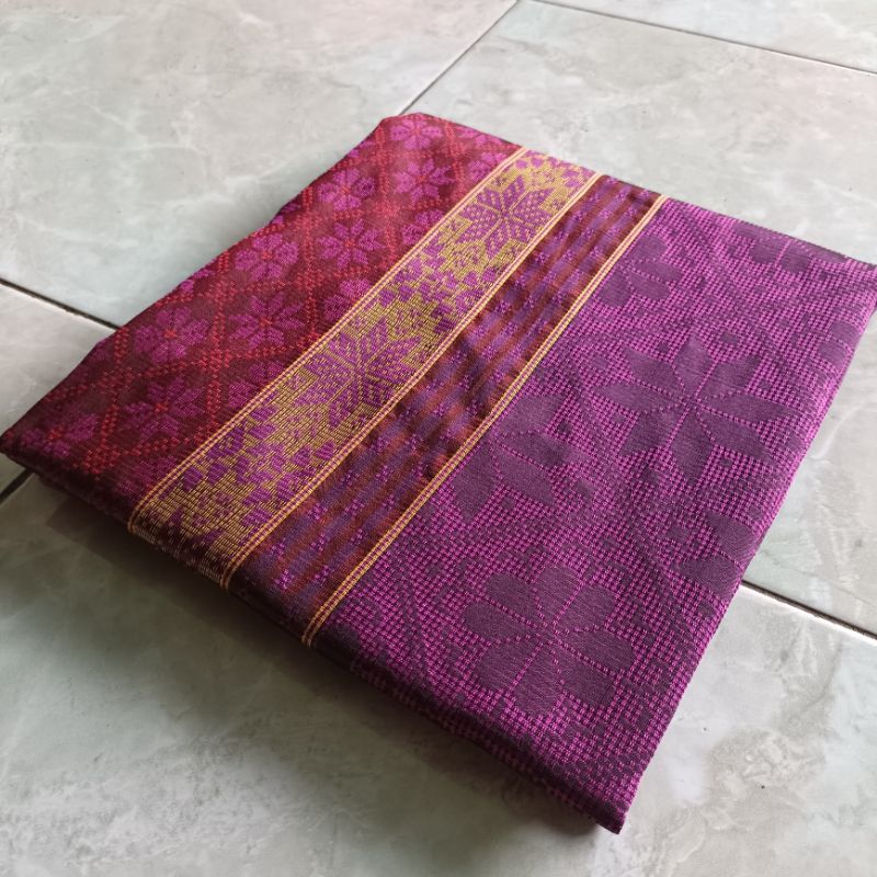 Jual Songket Warna Ungu Manggis Songket Baron New Shopee Indonesia