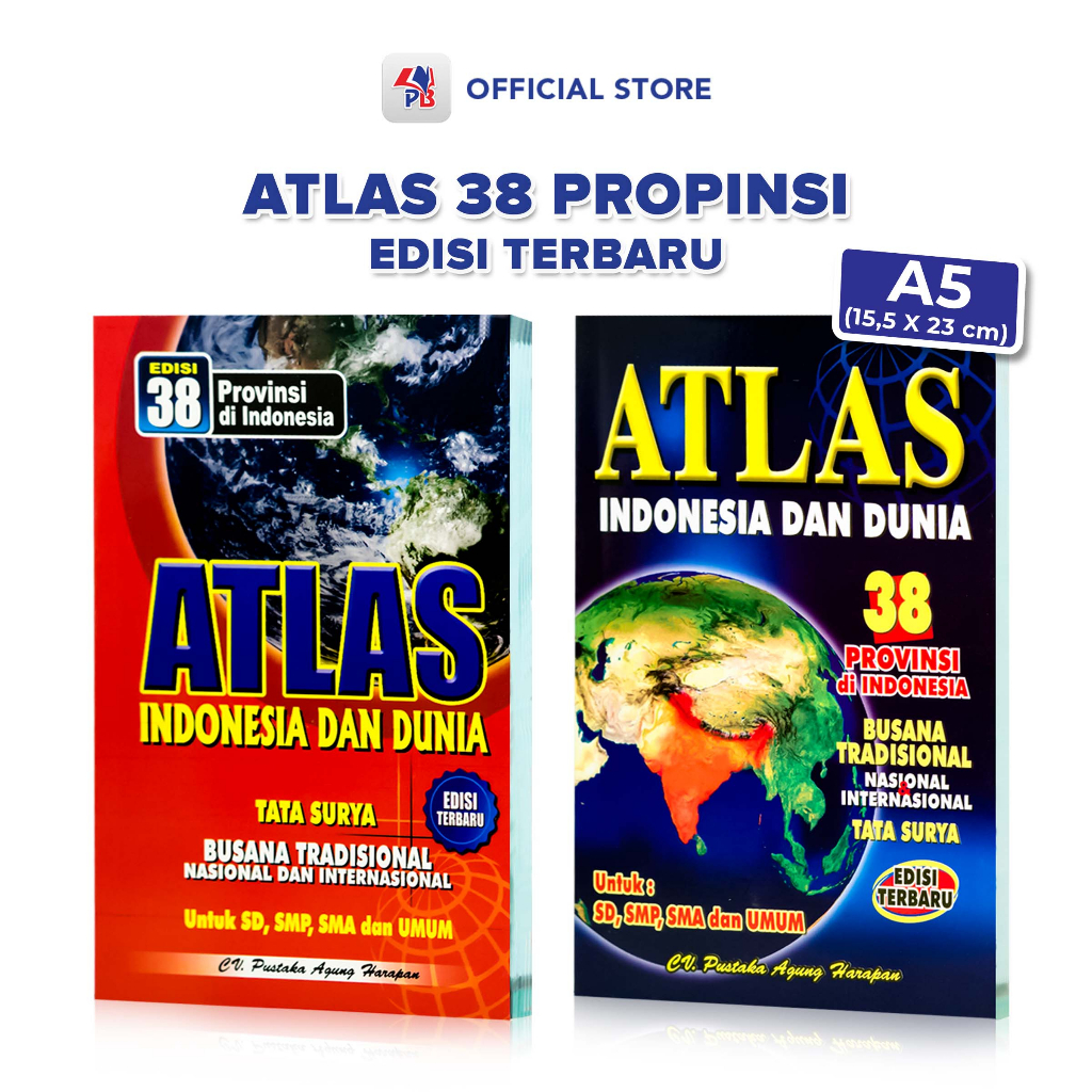 Jual Buku Atlas 38 Provinsi Edisi Terbaru / Atlas Indonesia dan Dunia ...