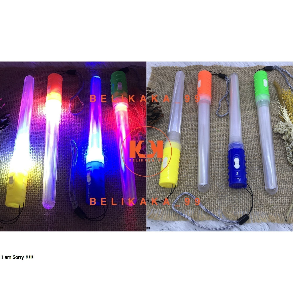 Jual (12 PCS) MAINAN ANAK TONGKAT NYALA VIRAL / LIGHT STICK LED / LIGHT ...