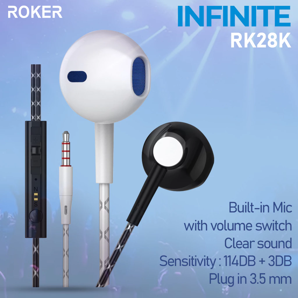 HANDSFREE / EARPHONE ROKER INFINITE RK28K