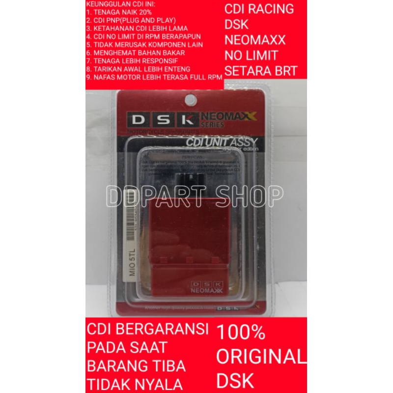Jual CDI DSK RACING NO LIMIT MIO KARBU MIO SPORTY LAMA MIO SOUL MIO ...