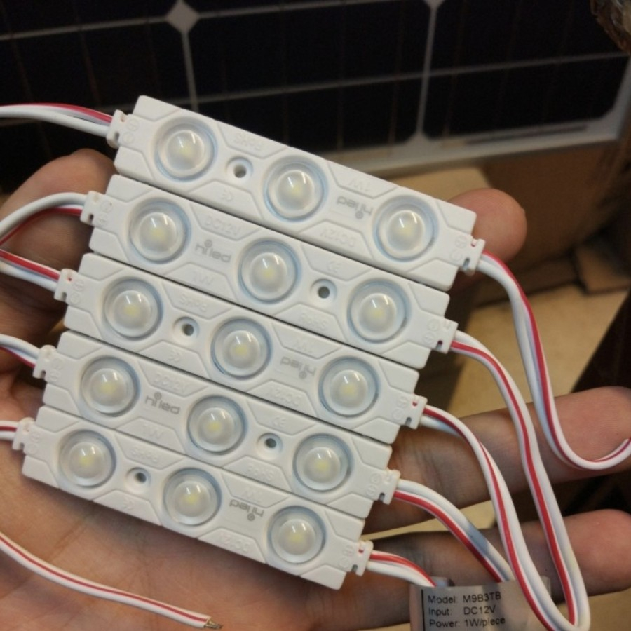 Jual HILED LED MODULE LENS 3 LED 3 MATA 1.3 WATT DC 12V | Shopee Indonesia
