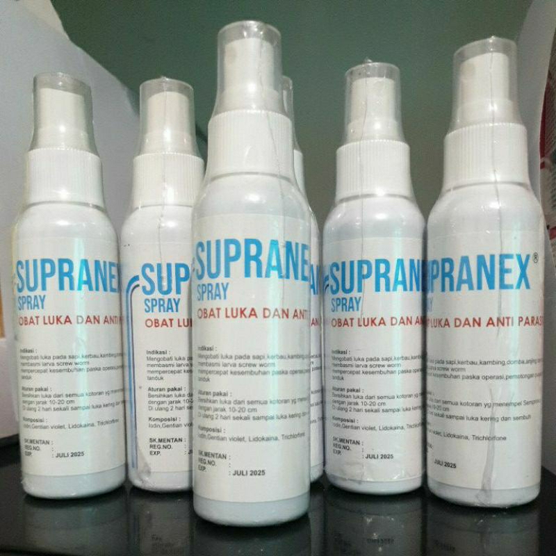 Jual Supranex mirip gusanex obat spary luka dan anti parasit pada sapi ...