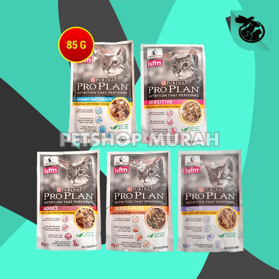 Jual Makanan Kucing Basah Pro Plan Wet Food Cat Food Proplan Pouch Sachet Gram Shopee Indonesia