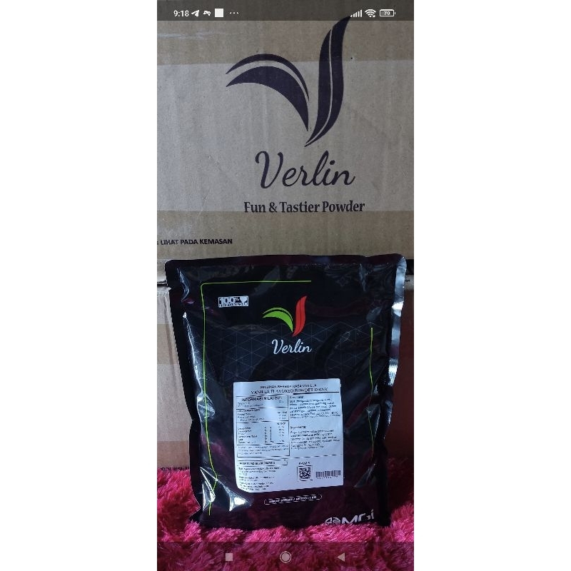 Jual BUBUK MINUMAN VERLIN RASA VANILA FLAVORED POWDER DRINK 1KG MURAH ...