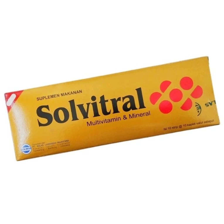 Jual SOLVITRAL - Suplemen Multivitamin & Mineral (100's /Dus) | Shopee ...