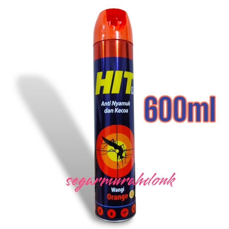 Jual Hit Aerosol obat nyamuk 600 ml Orange | Shopee Indonesia