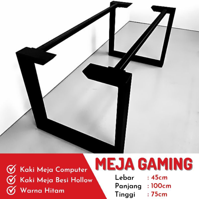 Jual Rangka Meja Computer Gaming Kaki Meja Kantor Rangka Meja Bongkar Pasang Shopee