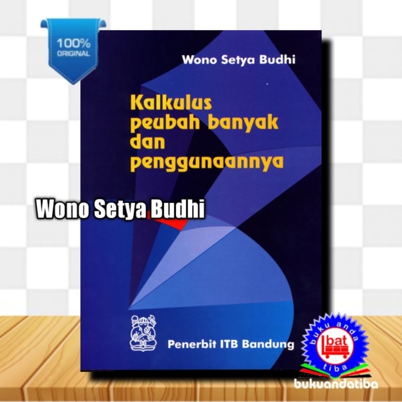 Jual KALKULUS PEUBAH BANYAK DAN PENGGUNAANNYA - Wono Setya Budhi - ITB ...