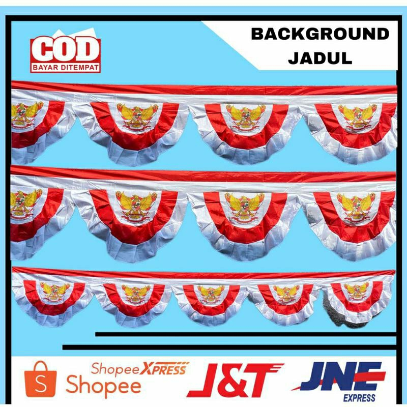 Jual Bendera Background Jadul 5 Gelombang Shopee Indonesia