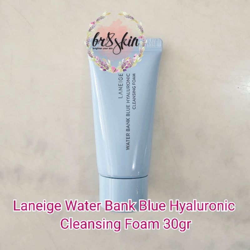 Jual Laneige Water Bank Blue Hyaluronic Cleansing Foam 30gr Travel Size ...