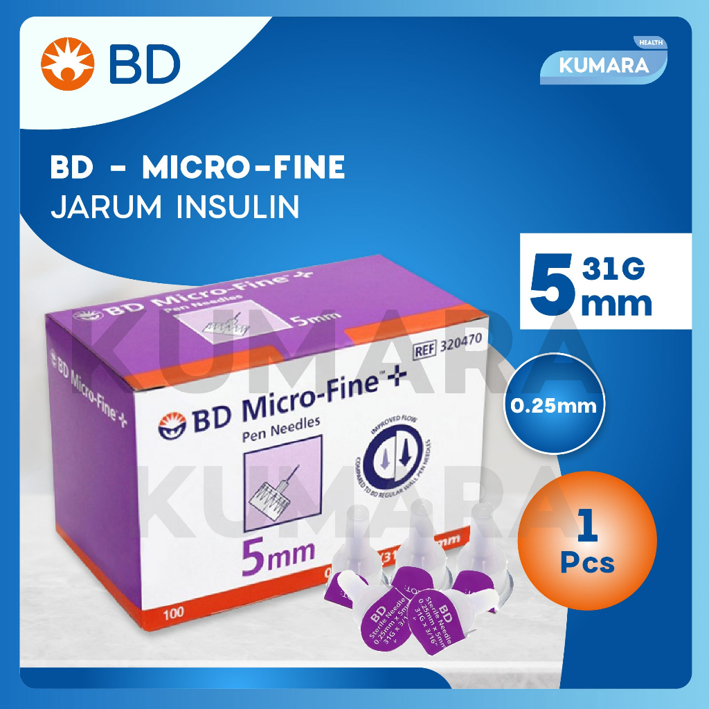 Jual Bd Microfine Mm G Jarum Insulin Insulin Pen Needle Pack Shopee Indonesia