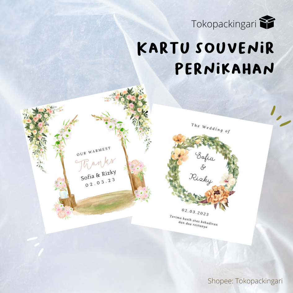 Jual Kartu Souvenir Pernikahan | Kartu Bridesmaid | Kartu Ucapan