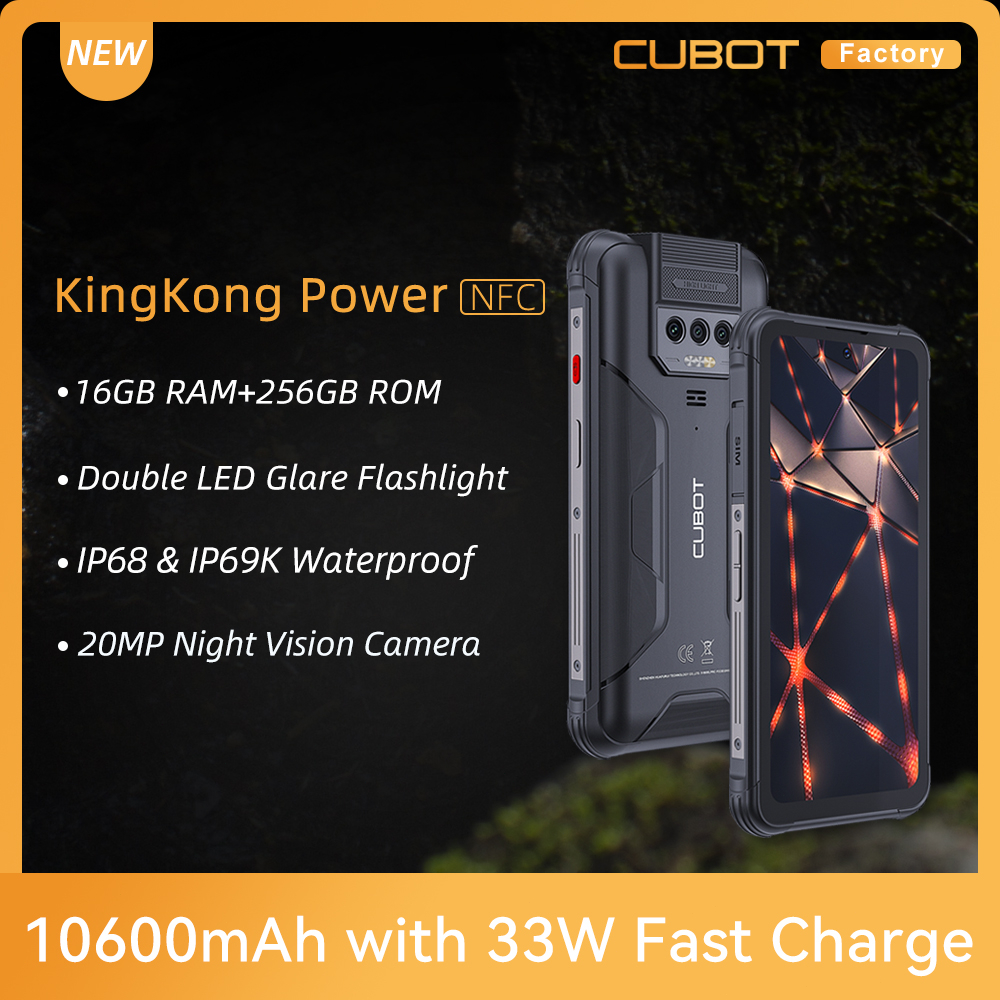 Jual Cubot KingKong Power Waterproof Rugged 8GB+256GB 10600mAh