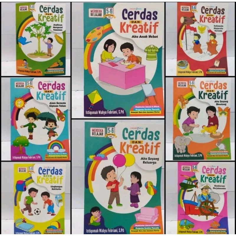 Jual Paket Isi 8 Buku Seri Cerdas Dan Kreatif Untuk Paud Usia 5-6 ...