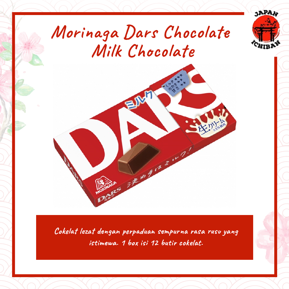 Jual Morinaga Dars Chocolate 47g (isi 12) Original Japan Shopee Indonesia