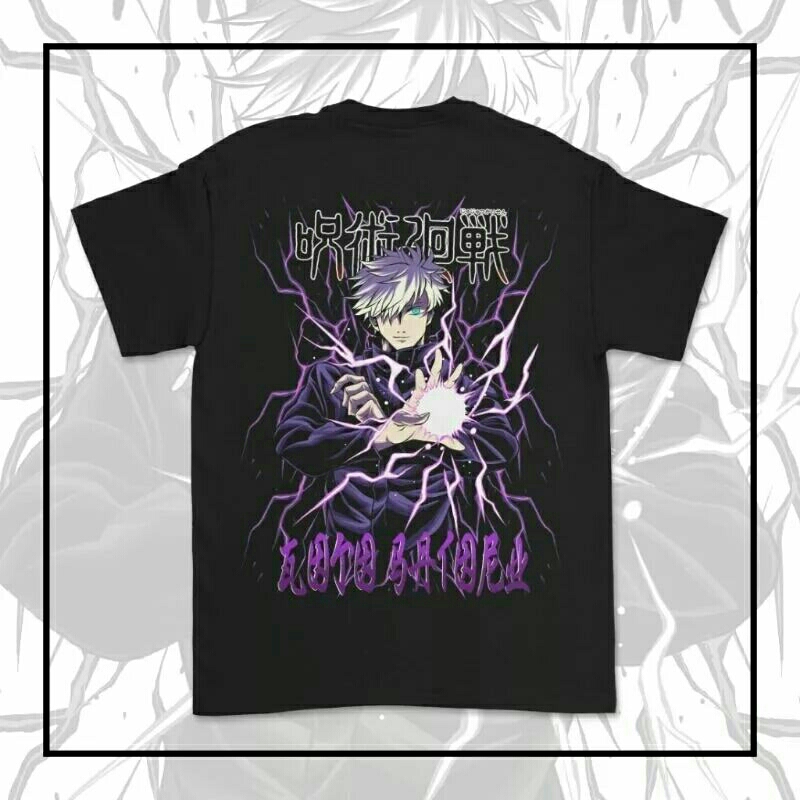 Jual Kaos Anime Jujutsu Kaisen Gojo Satoru / Baju Anime / T-shirt Anime ...