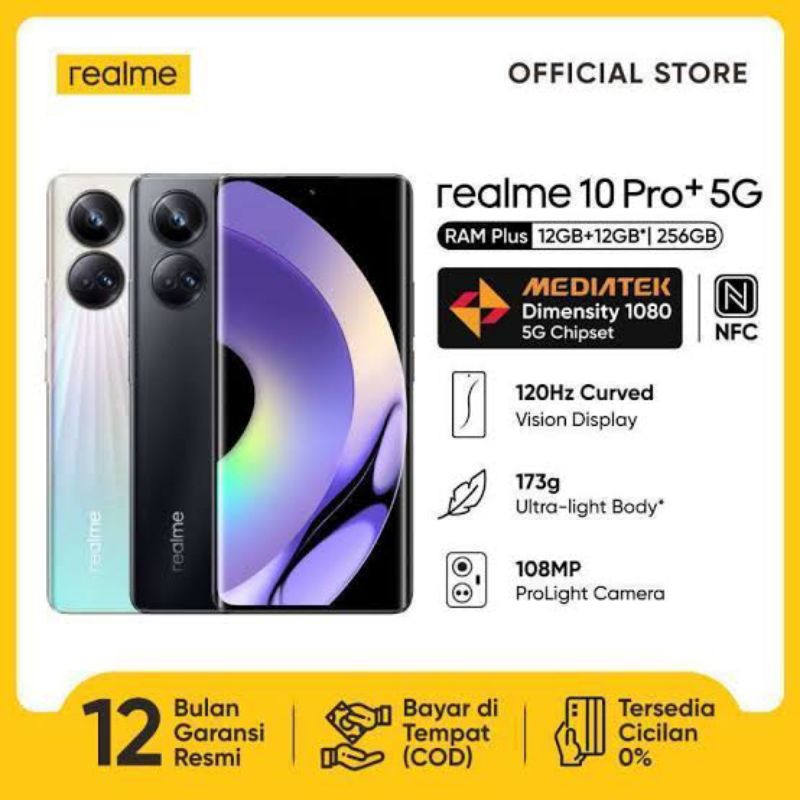 Jual Realme 10 pro plus 5G 12+256 (second) | Shopee Indonesia