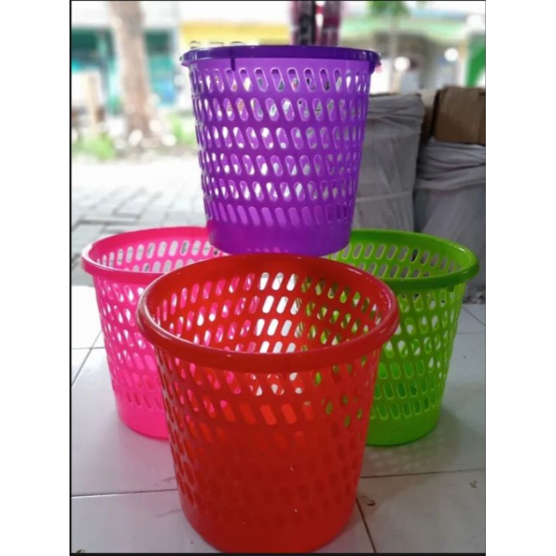 Jual Keranjang Sampah Bolong Calista Tempat Sampah Plastik Keranjang Bak Sampah Shopee Indonesia 8622