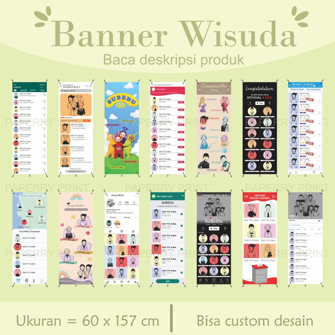 Jual Katalog A O Banner Wisuda X Banner Wisuda Custom 4546