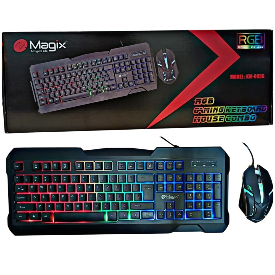 Jual Keyboard Mouse RGB Magix | Shopee Indonesia