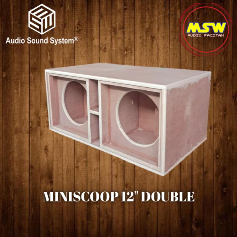 Jual Box Speaker Mini Scoop Double Speaker