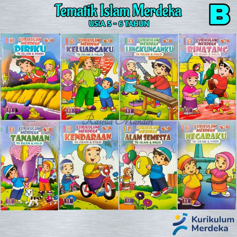 Jual BUKU PAUD TK ISLAM B TEMATIK MERDEKA RA/TK/PAUD - KURIKULUM ...