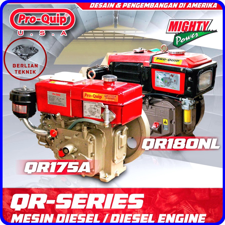 Jual Mesin Penggerak Solar Engine Diesel Proquip QR 175 A / 7 HP Hopper ...