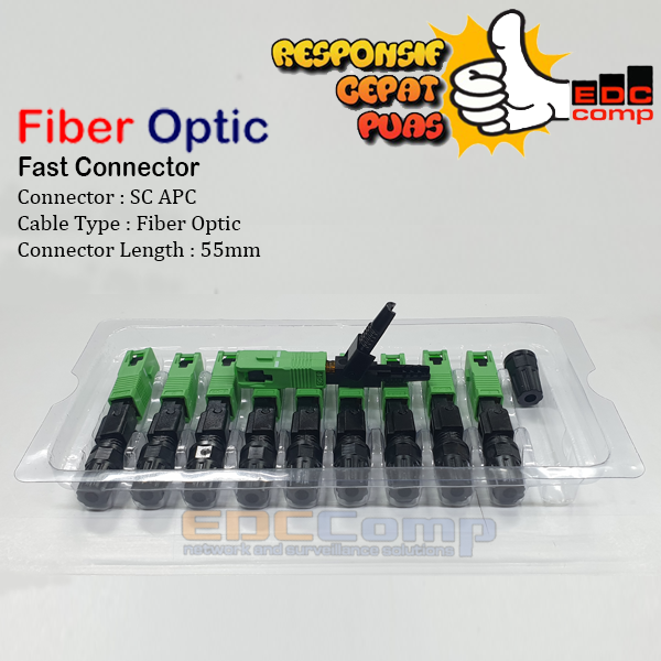 Jual Fiber Optic SC APC Fast Connector | FTTH Fast konektor SC APC ...