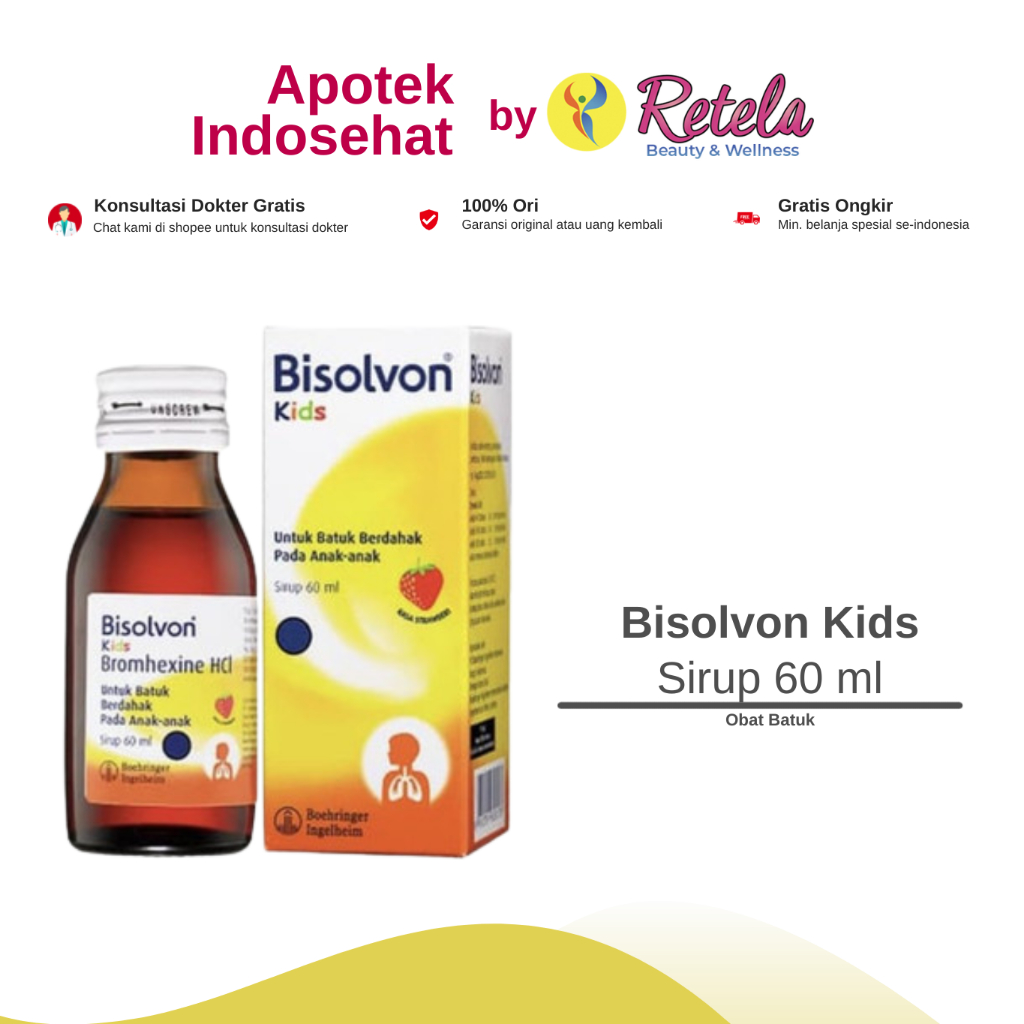 Jual BISOLVON KID STRAWBERRY 60ML | Shopee Indonesia