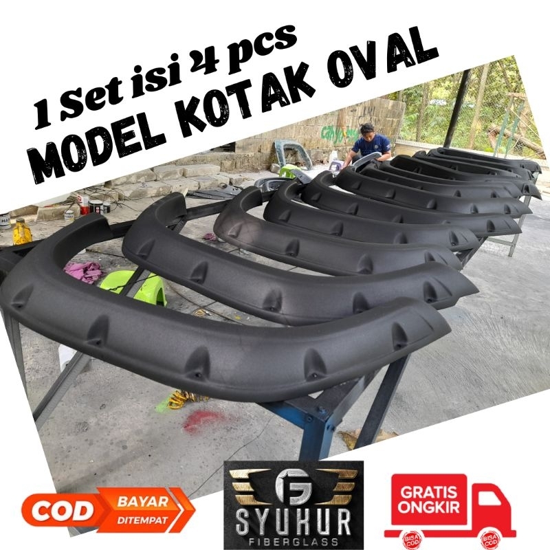 Jual Over Fender Katana Jimny model Baut Oval 4 pcs Free Baut L