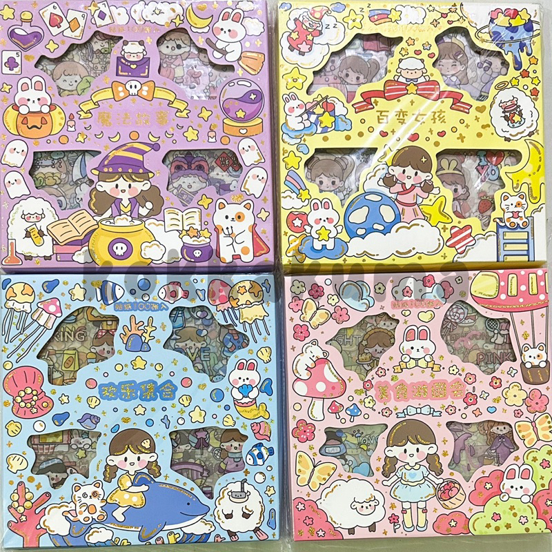 Jual ( KKM ) Sticker Box Momo Chinese Girl Theme Stiker Waterproof Cut ...