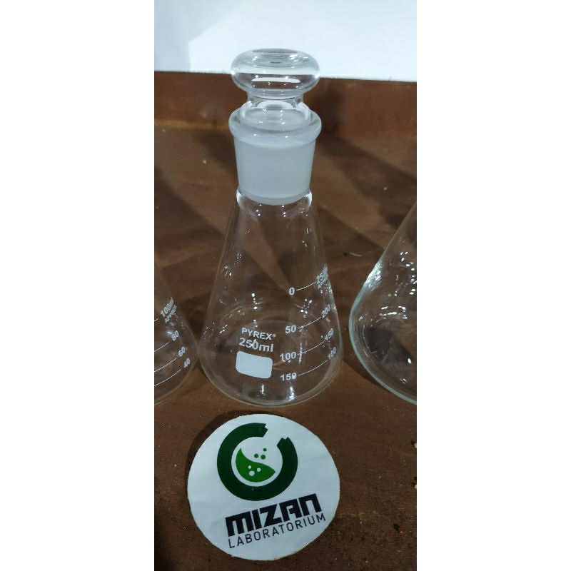 Jual Erlenmeyer 250 Ml Pyrex Tutup + Asah | Shopee Indonesia