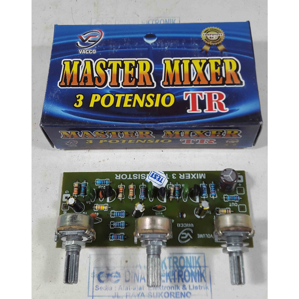 Jual KIT MASTER MIXER 3 POTENSIO - PAKAI TRANSISTOR | Shopee Indonesia