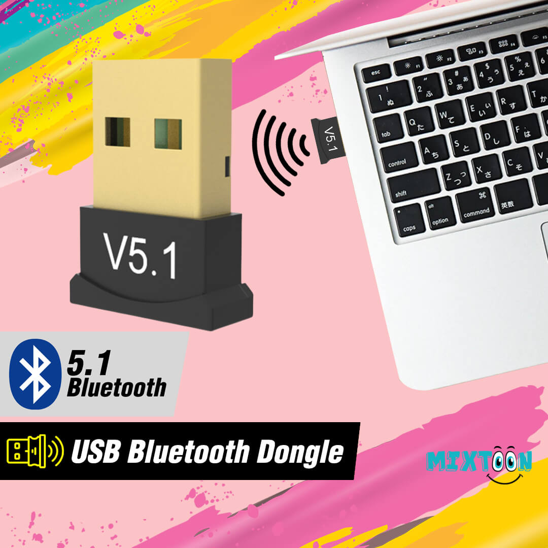 Jual Bluetooth Dongle 5.1 USB Blutut Receiver Adapter Laptop Komputer