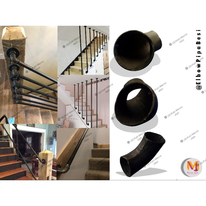 Jual Elbow Pipa Besi | Untuk Variasi Railing Tangga Dll | Shopee Indonesia