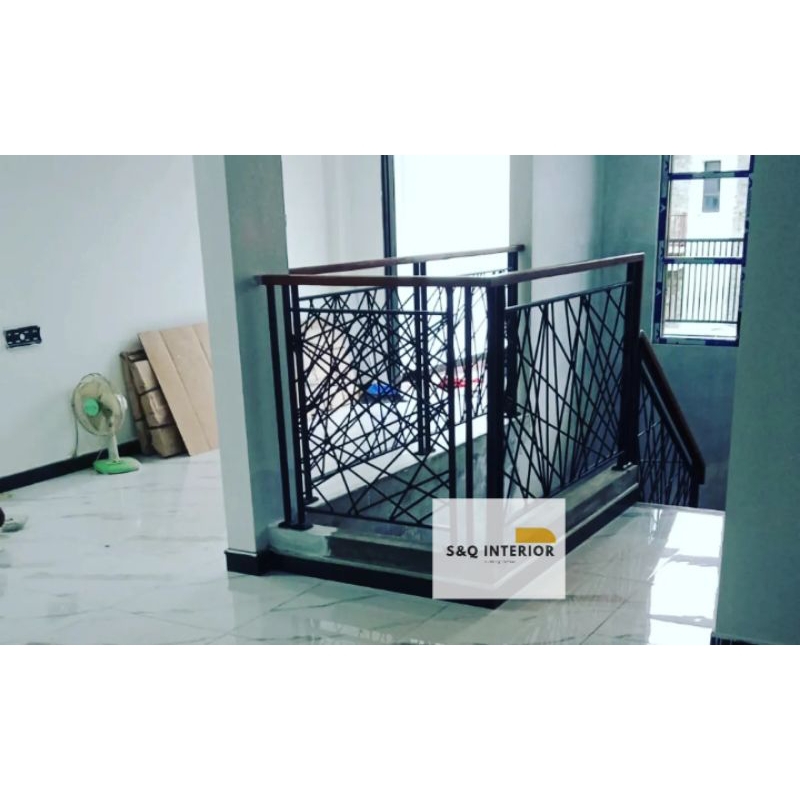 Jual Railing Tangga / Balkon Besi / Rail Tangga Abstrak | Shopee Indonesia
