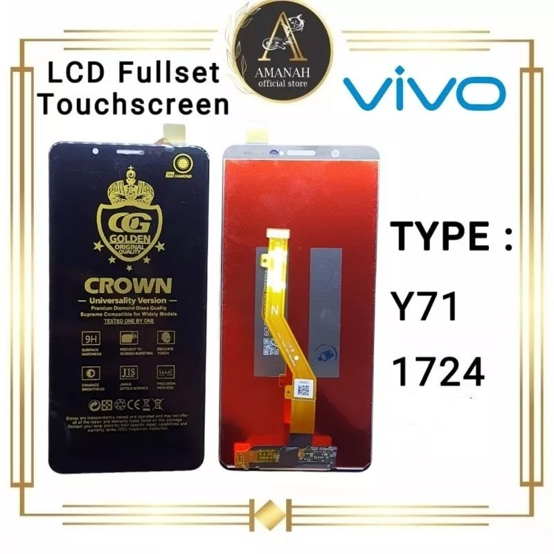 Jual Lcd Touchscreen Vivo Y71 1724 Fullset Crown Original Super 100 Full Set Complete 5015