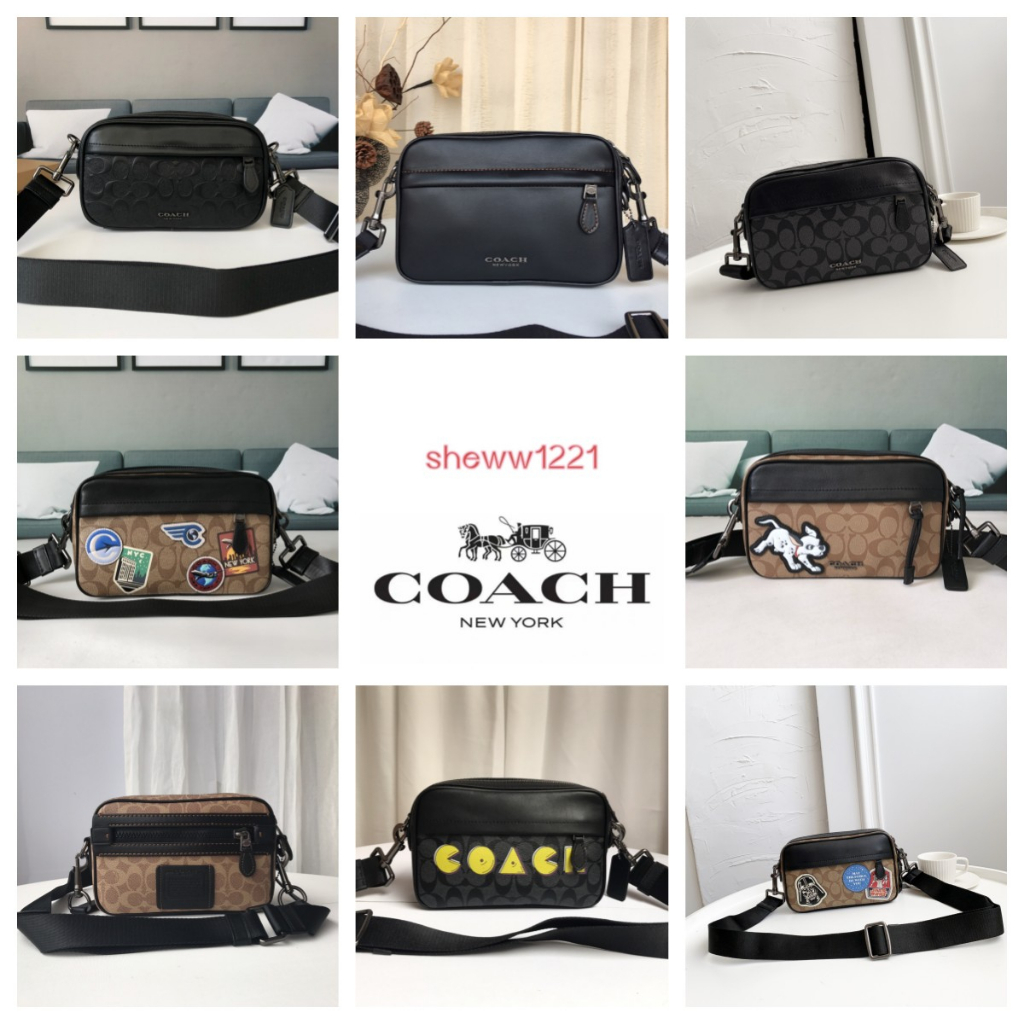 Jual coach bag 50713 camera bag shoulder messenger men's camera bag