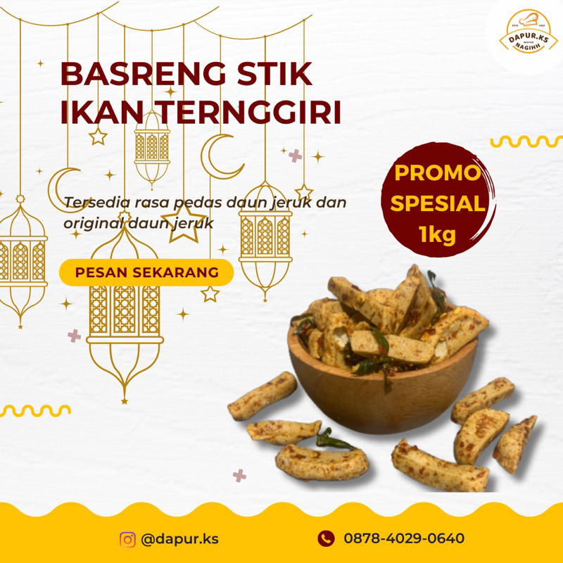 Jual Basreng Sik Ikan Tenggiri 1 Kg Aneka Cemilan Viral Makanan