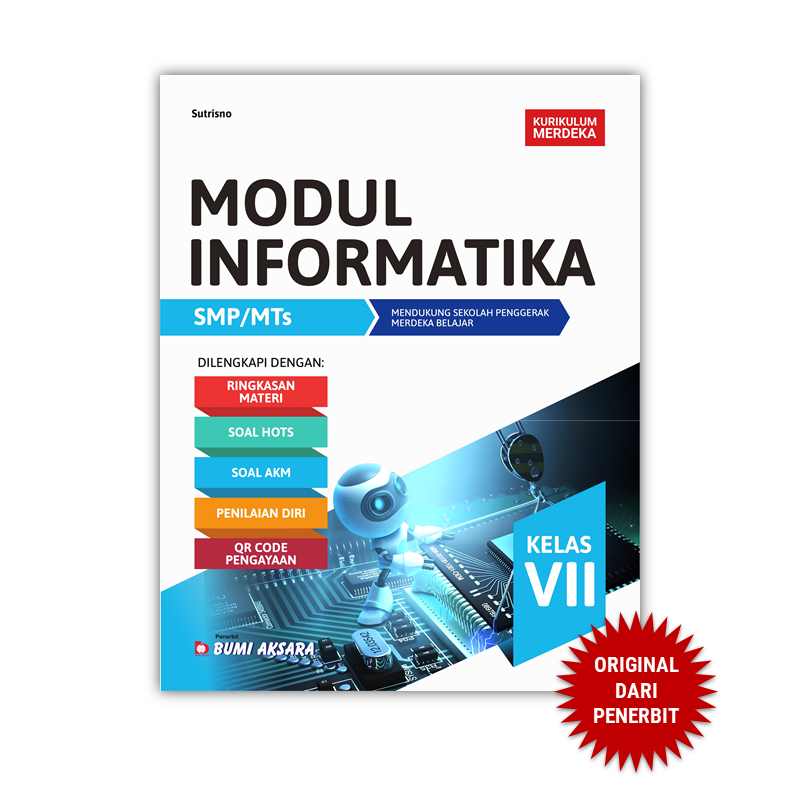 Jual Modul Informatika Kelas VII SMP MTs Kurikulum Merdeka Bumi Aksara ...