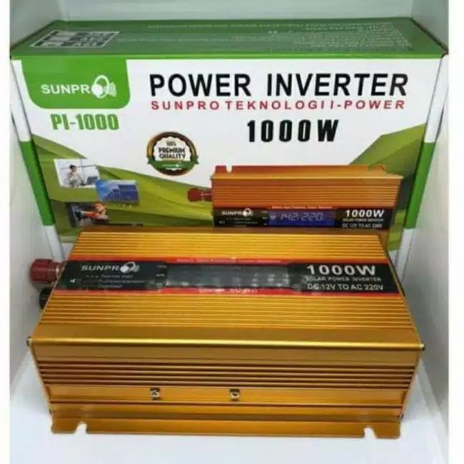 Jual COD Power Inverter 1000 Watt Sunpro PI-1000 DC 12VOLT TO AC 220V ...
