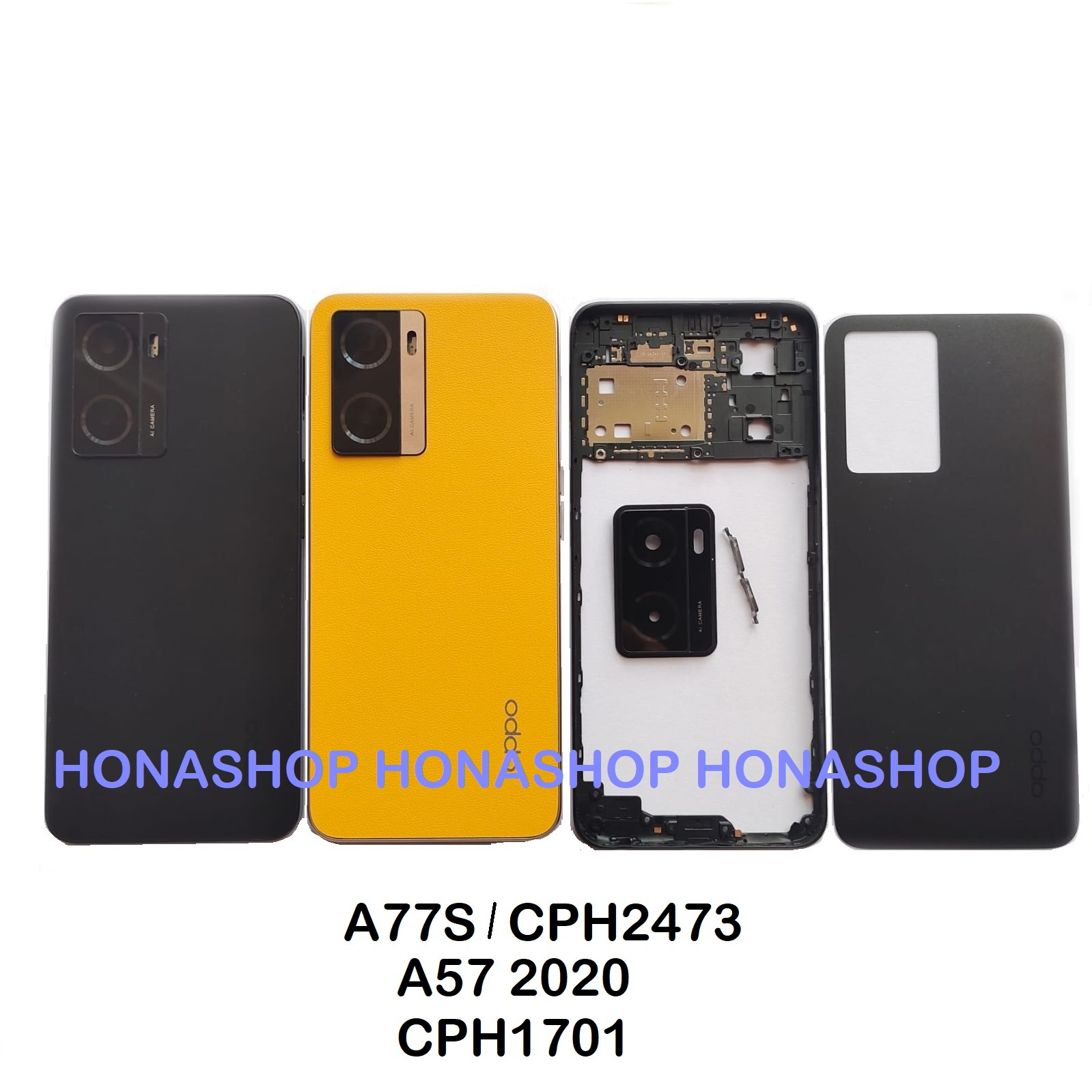 Jual TULANG FRAME BAZEL + BACK CASING HOUSING FULLSET OPPO A77S CPH2473 ...