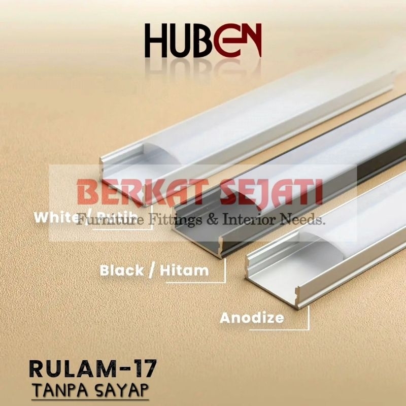Jual List Rel Rumah Lampu LED Strip Alumunium Acrylic Cover GOLD ...