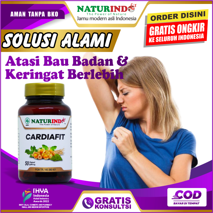 Jual Cardiafit Obat Bau Badan Ketiak Permanen Keringat Berlebih